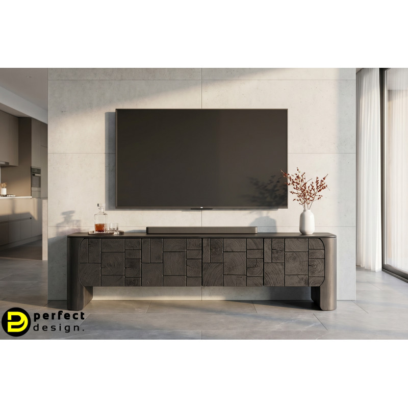 NOCTAVIO prémium mangófa TV-szekrény - 200cm