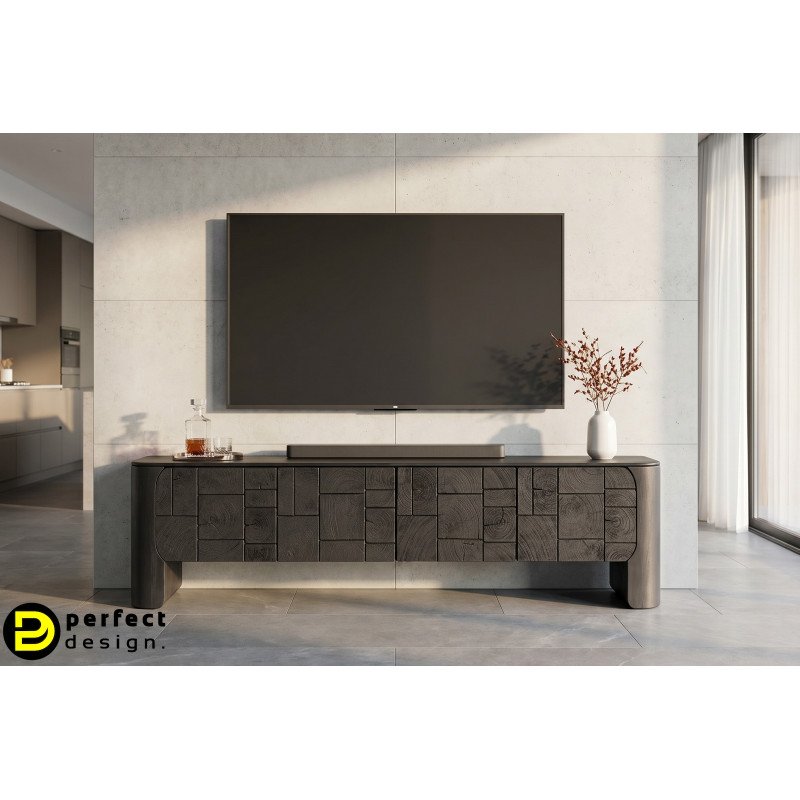 NOCTAVIO prémium mangófa TV-szekrény - 200cm
