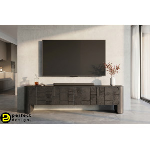NOCTAVIO prémium mangófa TV-szekrény - 200cm BIZZOTTO