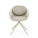 SELEST design forgatható szék - beige/barna