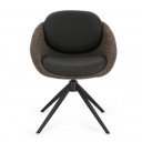 SELEST design forgatható szék - beige/barna
