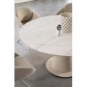 SELEST design forgatható szék - beige/barna