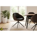 SELEST design forgatható szék - beige/barna