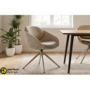 SELEST design forgatható szék - beige/barna