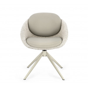 SELEST design forgatható szék - beige/barna