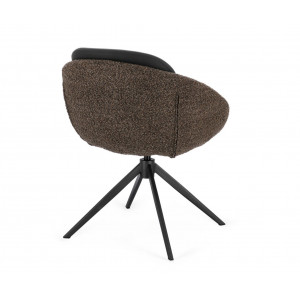 SELEST design forgatható szék - beige/barna