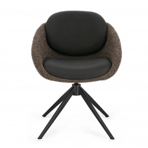 SELEST design forgatható szék - beige/barna