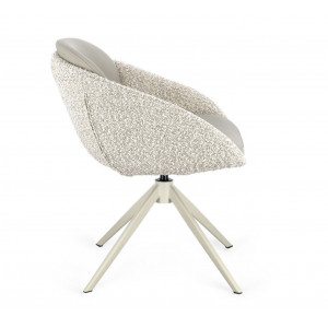 SELEST design forgatható szék - beige/barna