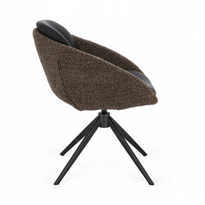 SELEST design forgatható szék - beige/barna