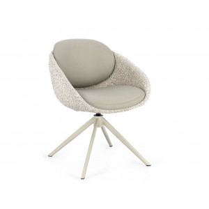 SELEST design forgatható szék - beige/barna