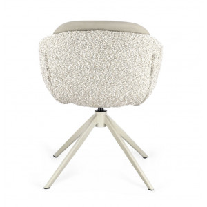 SELEST design forgatható szék - beige/barna