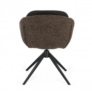 SELEST design forgatható szék - beige/barna