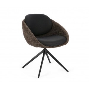 SELEST design forgatható szék - beige/barna
