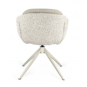 SELEST design forgatható szék - beige/barna