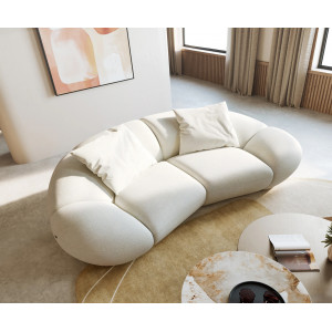 DALMIRO modern kanapé - beige boucle - 280cm