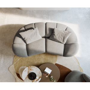 DALMIRO modern kanapé - 280cm - szürke