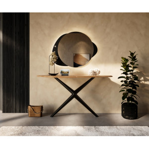 MYRELL prémium akác konzolasztal - 145cm