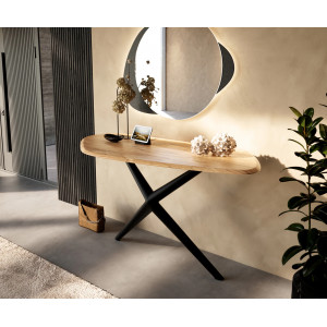 MYRELL prémium akác konzolasztal - 145cm