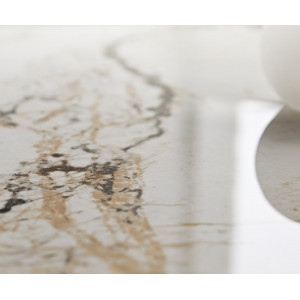 MYRELL prémium kerámia konzolasztal - beige - 140cm