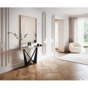 LORIEN prémium kerámia konzolasztal - beige- 180cm
