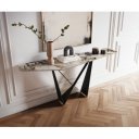 LORIEN prémium kerámia konzolasztal - beige- 180cm
