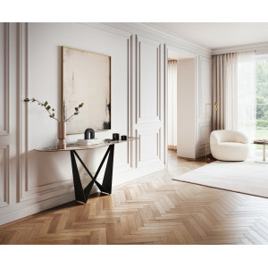 LORIEN prémium kerámia konzolasztal - beige- 180cm