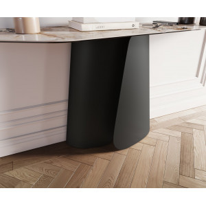 LUMIERE prémium kerámia konzolasztal - beige - 180cm