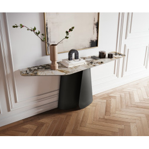 LUMIERE prémium kerámia konzolasztal - beige - 180cm