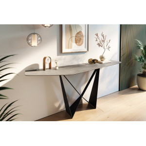 LORIEN prémium kerámia konzolasztal - beton- 180cm bútor