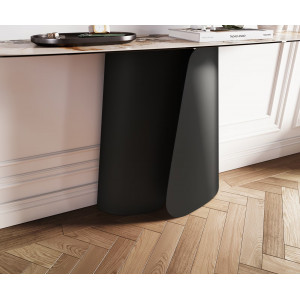 ELIRA prémium kerámia konzolasztal - beige - 140cm