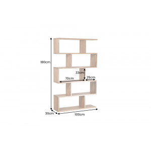 MAKASSAR modern akác polc/térelválasztó - 180cm
