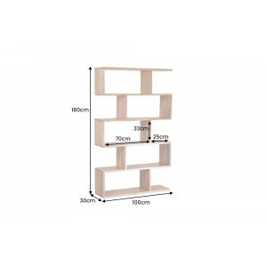 MAKASSAR modern akác polc/térelválasztó - 180cm