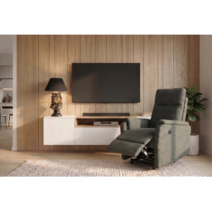 CINEMA elektromos relaxfotel - zöld