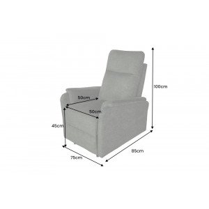 CINEMA elektromos relaxfotel - zöld