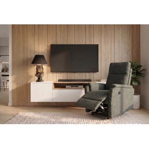 CINEMA elektromos relaxfotel - zöld