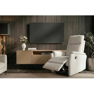 CINEMA elektromos relaxfotel - beige INVICTA