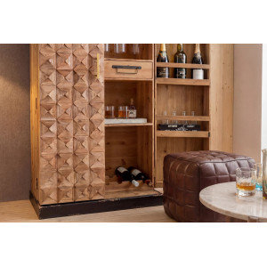 BODEGA modern fenyő bárszekrény - 120cm