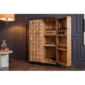 BODEGA modern fenyő bárszekrény - 120cm
