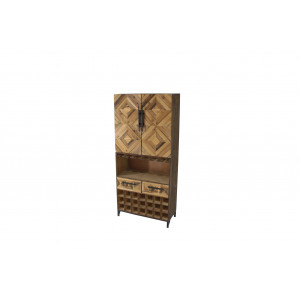 BODEGA-II modern fenyő bárszekrény - 160cm