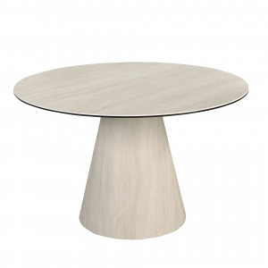 ZAFON prémium kerek étkezőasztal - kerámia - 130cm