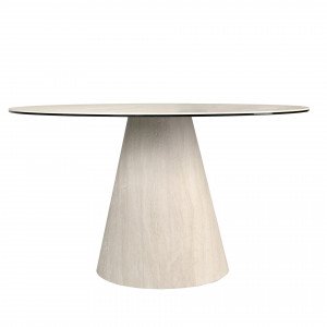 ZAFON prémium kerek étkezőasztal - kerámia - 130cm