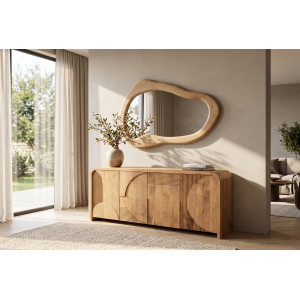 ORGANIC modern tükör - 130cm - mangó