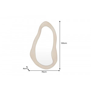 ORGANIC modern tükör - 130cm - mangó