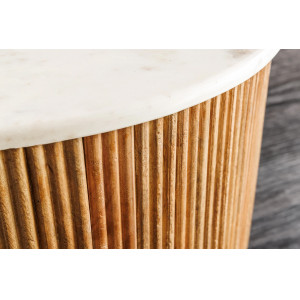 TRES CHIC modern mangófa dohányzóasztal - 60cm