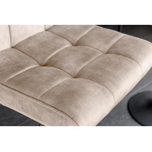 MODENA design bársony bárszék- beige