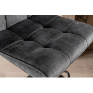 MODENA design bársony bárszék- szürke
