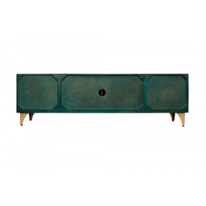 GOLDEN SUNSET design mangófa TV-szekrény - 180cm - türkiz