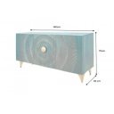 GOLDEN SUNSET komód -140cm - türkiz