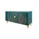 GOLDEN SUNSET komód -140cm - türkiz
