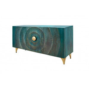 GOLDEN SUNSET komód -140cm - türkiz